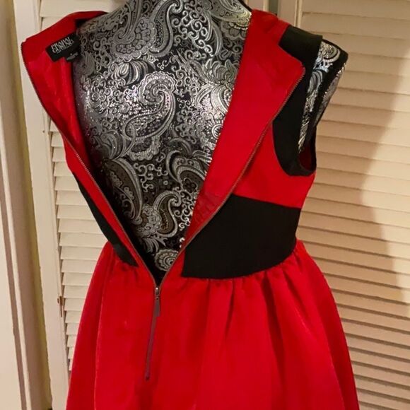 Prabal Garung Red Illusion Fit & Flare Dress Limited Edition for Target. Size 4 - Picture 12 of 17